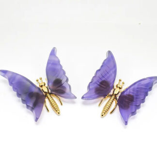 Quasar Gems Gold Fluorite Butterfly