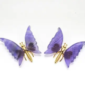 Quasar Gems Gold Fluorite Butterfly