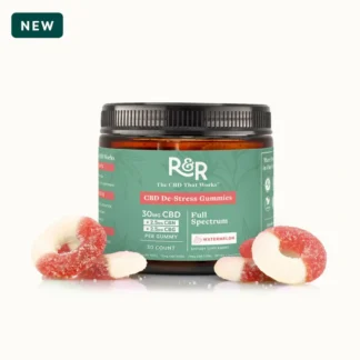 R+R Medicinals CBD/CBN/CBG De-Stress Gummies - 30mg/2.5mg/2.5mg 30ct