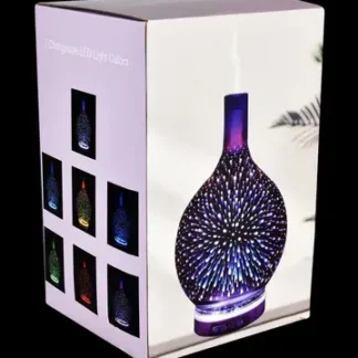 Rainbow Bubbles Glass Ultrasonic Essential Oil Diffuser