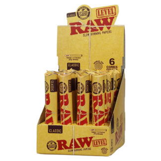 RAW Classic Level Cones w/ Tip 84mm 6ct