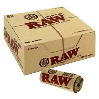 RAW Hemp Wick 6 Meter (20ft) Roll