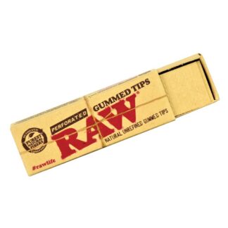 RAW Natural Unrefined Gummed Perforated Tips - 33ct