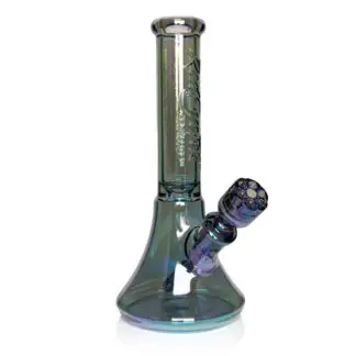 Red Eye Tek 12" 7mm Terminator Revolution Bell Water Pipe Green