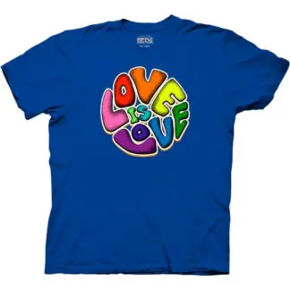 Ripple Junction Love is Love T-Shirt Royal Blue XL