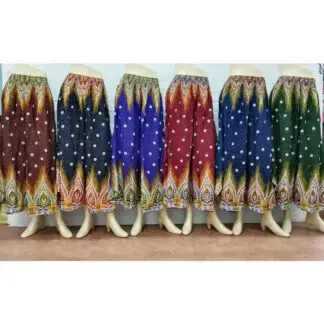 Rising International Rayon Diamond Eye Palazzo Pants - One Size
