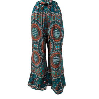 Rising International Rayon Multi Mandala Palazzo Pants - One Size