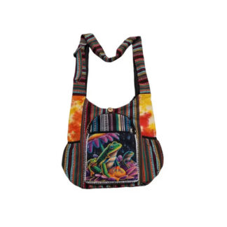 Rising Intl. Cotton Multi Patch Frog Bag