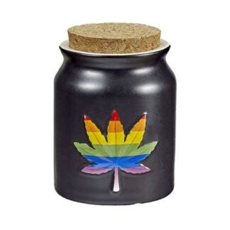 Roast and Toast Stash Jar Pride Leaf