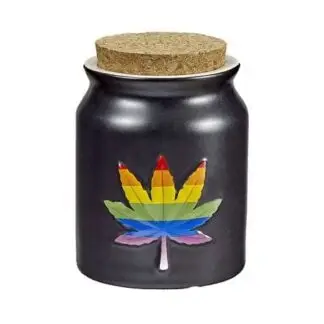 Roast and Toast Stash Jar Pride Leaf