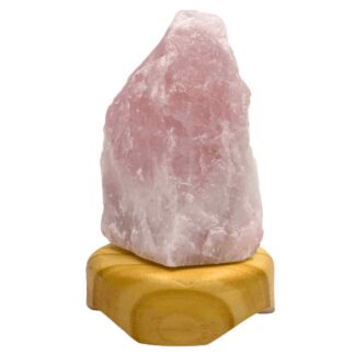 Rough Rose Quartz Lamp 6 - 7.5" BULB NOT INCLUDED