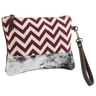 Rug Wristlet w/ Leather 9.5x7.5