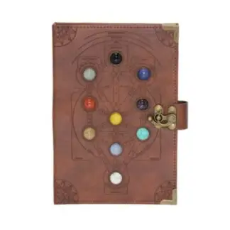 Sacred Geometry Stone Journal w/ Clasp 6" x 8"