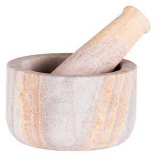 Sandstone Mortar and Pestle 4" x 2.25"