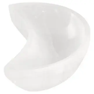 Selenite Half Moon Trinket Dish 5"
