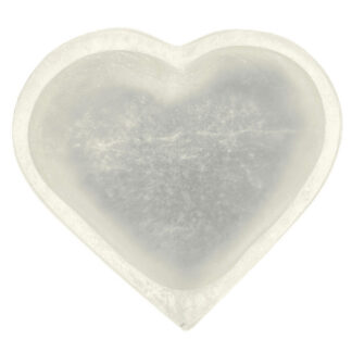 Selenite Heart Shaped Bowl Approx. 4.5"