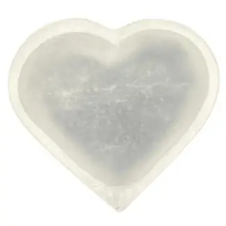 Selenite Heart Shaped Bowl Approx. 4.5"