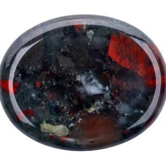 Shaped Crystal Calming Stones 2" x 1.5" Bloodstone