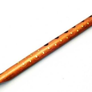 Sheesham Wood Flute Floral Carved