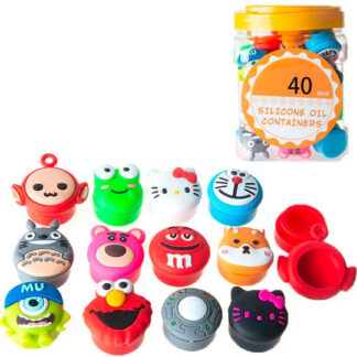 Silicone 3-D Characters Containers 5ml - Assorted Designs