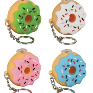 Silicone Donut One Hitter Keychain