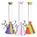 Silicone on Glass Beaker Water Pipe 6" 14mm F Colors Vary