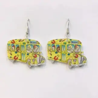 SimpleNGreat Acrylic Magic School Bus Earrings