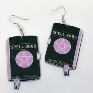 SimpleNGreat Acrylic Spell Book Earrings