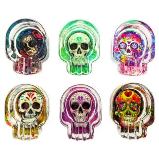 Smokezilla Glass Sugar Skull Ashtray