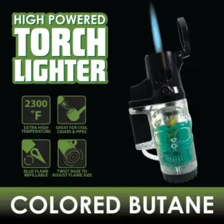 Smokezilla Molded Torch w/ Colored Butane