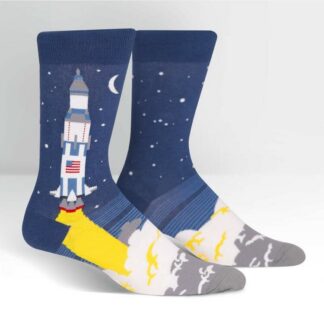 Sock It To Me Men's Crew 3, 2, 1 Lift Off