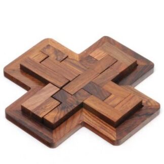 Song of India Wooden Puzzle Game in Plus Design