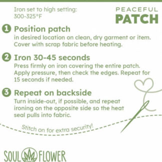 Soul Flower Retro Iron-On Patches Take Me To The Trees