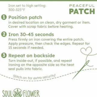 Soul Flower Retro Iron-On Patches Take Me To The Trees