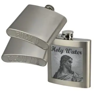 Stainless Steel Flask Holy Water 6oz