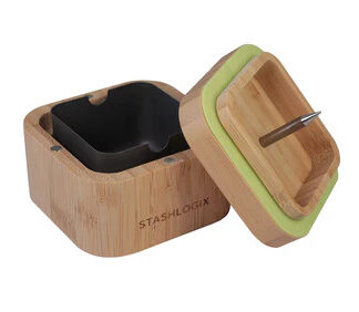 StashLogix Florence Supermax Ashtray Bamboo