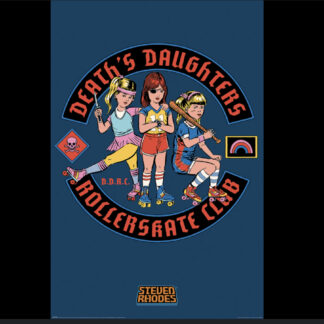 Steven Rhodes - Death Daughters Rollerskate Club Poster 24" x 36"