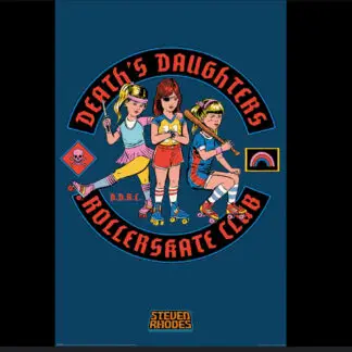 Steven Rhodes - Death Daughters Rollerskate Club Poster 24" x 36"
