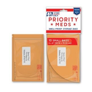 Stink Sack 4" X 6" Priority Meds Smell Proof Bags 10ct