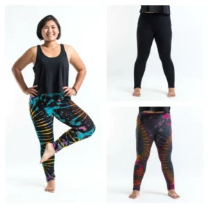 Sure Design PLUS SIZE Tie Dye Leggings