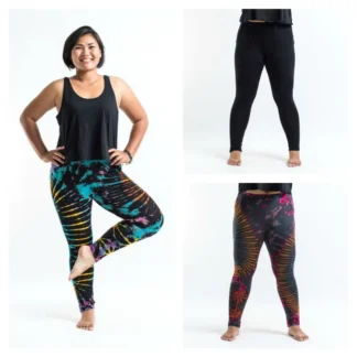 Sure Design PLUS SIZE Tie Dye Leggings