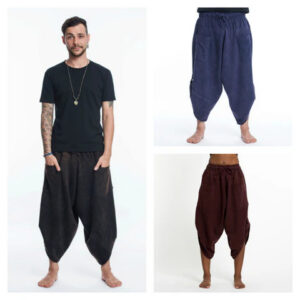 Sure Design Stone Washed Harem Pants