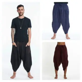 Sure Design Stone Washed Harem Pants