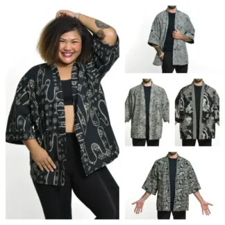Sure Design Unisex Kimono Cotton Cardigan One Size