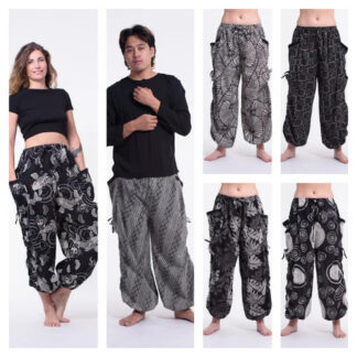 Sure Design Unisex Printed Cotton Drawstring Pants