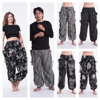 Sure Design Unisex Printed Cotton Drawstring Pants