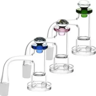 Terp Slurper Dichro Frit No Weld Banger Set 3pc 14mm M - Colors Vary