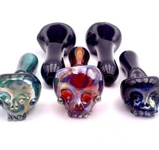 Thorium Glass Skull Spoon - Colors Vary