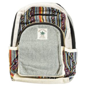 ThreadHeads Hemp Rainbow Southwestern Backpack 9"x 12"