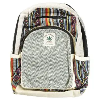ThreadHeads Hemp Rainbow Southwestern Backpack 9"x 12"